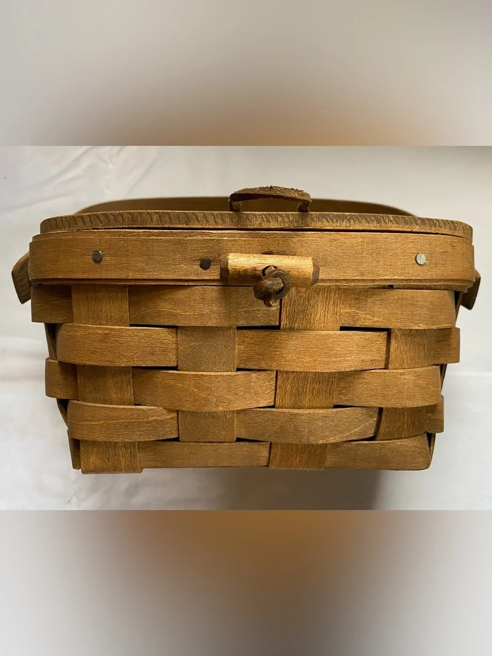 1985 Longaberger handwoven Kiddie purse basket- made in Ohio